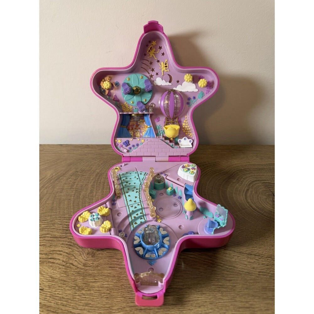 Vintage Bluebird 1993 Polly Pocket Fairy Light Wonderland Star Playset- Works